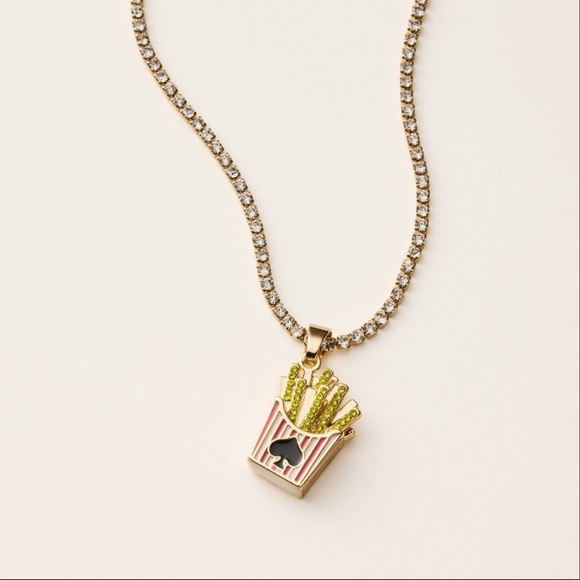 kate spade Jewelry - Kate Spade x Target  French Fry Pendant Necklace Preppy Kitsch Fun Jewelry NWT